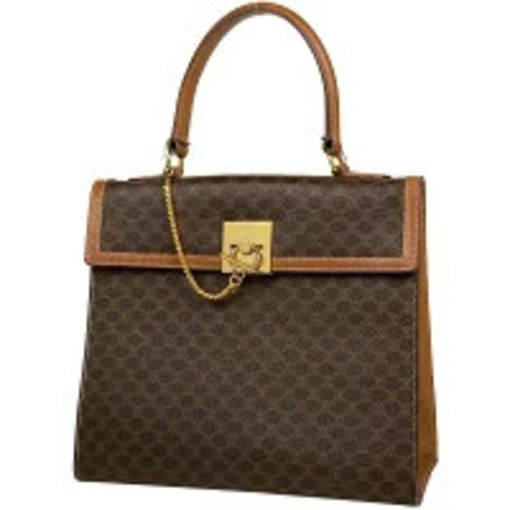Celine Macadam handbag tote bag all over canvas brown